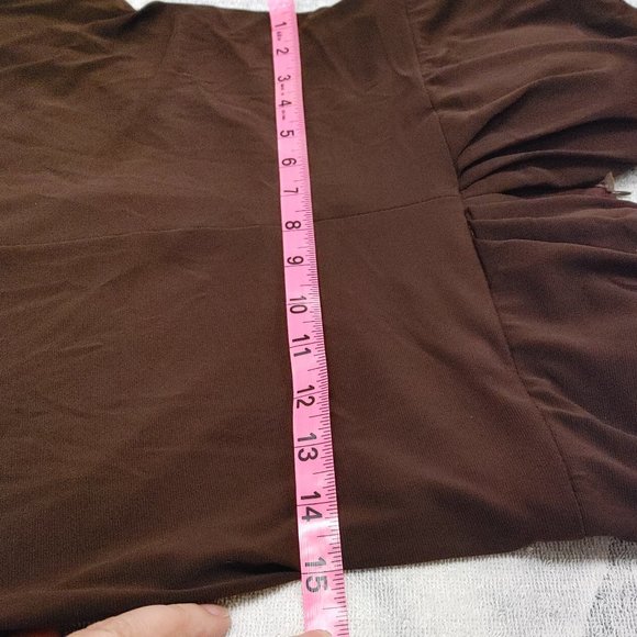 BROWN PARTY DRESS WITH GOLD SEQUINED STRAPS BLONIE NITES BY LINDA BERNELL S11 - Picture 11 of 11